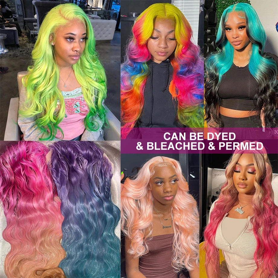 Platinum Blonde 613 HD Lace Human Hair Body Wave Wig